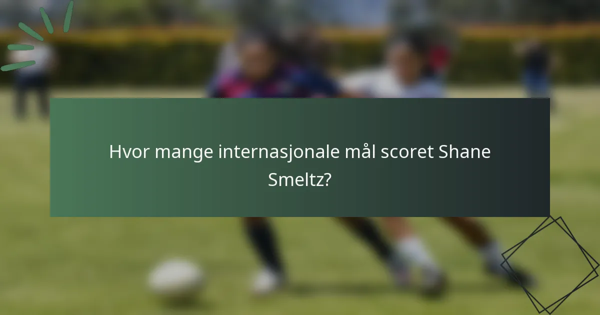 Hvor mange internasjonale mål scoret Shane Smeltz?